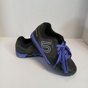 Five Ten Freerider Women's Mountain Bike Shoes Black Purple Stealth Size 7